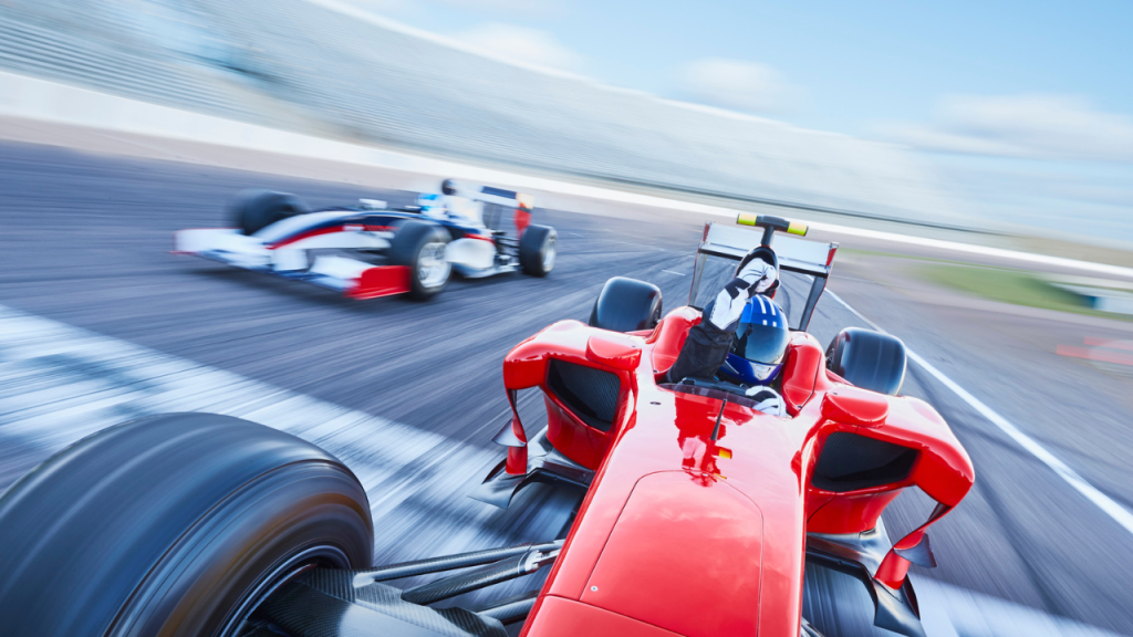 Formula 1 race car speeding around the Circuit de Monaco during the Monaco Grand Prix